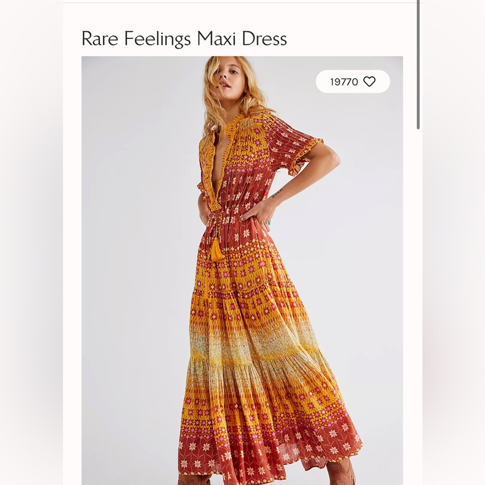 Free People Rare Feelings Maxi Dress
